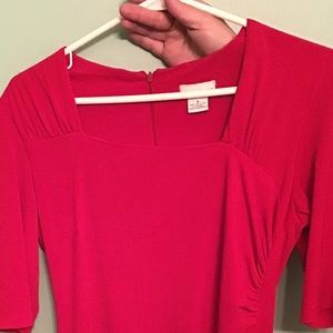 NWT ruched knee & elbow length Liz Claiborne dress